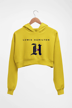 Load image into Gallery viewer, Lewis Hamilton F1 Crop HOODIE FOR WOMEN-Mustard Yellow-Ektarfa.online
