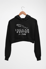 Load image into Gallery viewer, Jaguar Crop HOODIE FOR WOMEN-Black-Ektarfa.online
