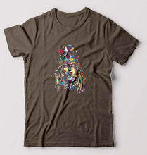 Load image into Gallery viewer, Shiv T-Shirt for Men-Olive green-Ektarfa.online
