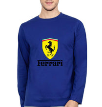 Load image into Gallery viewer, Ferrari Full Sleeves T-Shirt for Men-Royal Blue-Ektarfa.online
