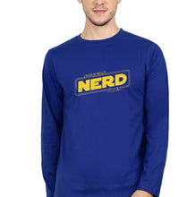 Load image into Gallery viewer, Nerd Full Sleeves T-Shirt for Men-Royal blue-Ektarfa.online
