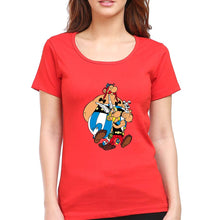 Load image into Gallery viewer, Asterix T-Shirt for Women-Red-Ektarfa.online
