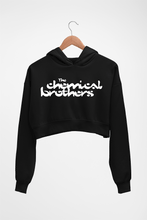 Load image into Gallery viewer, The Chemical Brothers Crop HOODIE FOR WOMEN-Black-Ektarfa.online

