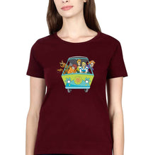 Load image into Gallery viewer, Scooby Doo T-Shirt for Women-Maroon-Ektarfa.online
