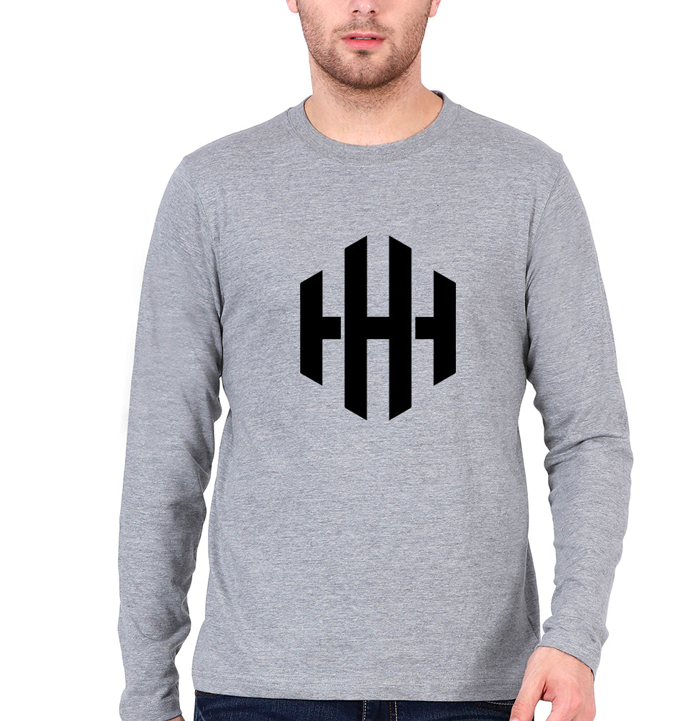 Triple H WWE Full Sleeves T-Shirt for Men-Grey Melange-Ektarfa.online