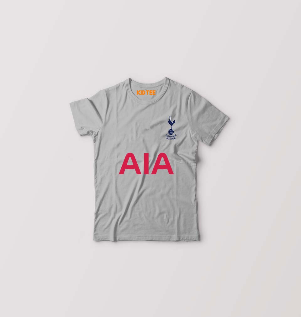 Tottenham Hotspur F.C. 2021-22 Kids T-Shirt for Boy/Girl-Grey-Ektarfa.online