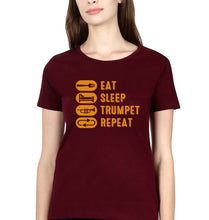 Load image into Gallery viewer, Trumpet T-Shirt for Women-Maroon-Ektarfa.online
