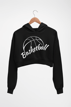 Load image into Gallery viewer, NBA Basketball Crop HOODIE FOR WOMEN-Black-Ektarfa.online
