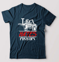 Load image into Gallery viewer, T-Rex Gym Funny T-Shirt for Men-Petrol Blue-Ektarfa.online
