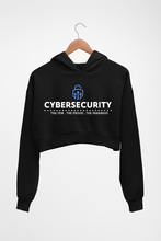 Load image into Gallery viewer, Cyber Security Crop HOODIE FOR WOMEN-Black-Ektarfa.online
