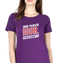 Load image into Gallery viewer, Igor T-Shirt for Women-Purple-Ektarfa.online
