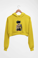 Load image into Gallery viewer, Goku Crop HOODIE FOR WOMEN-Mustard Yellow-Ektarfa.online
