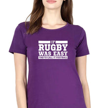 Load image into Gallery viewer, Rugby T-Shirt for Women-Purple-Ektarfa.online
