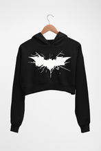 Load image into Gallery viewer, Batman Superhero Crop HOODIE FOR WOMEN-Black-Ektarfa.online
