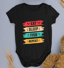 Load image into Gallery viewer, Fishing Kids Romper For Baby Boy/Girl-0-5 Months(18 Inches)-Black-Ektarfa.online
