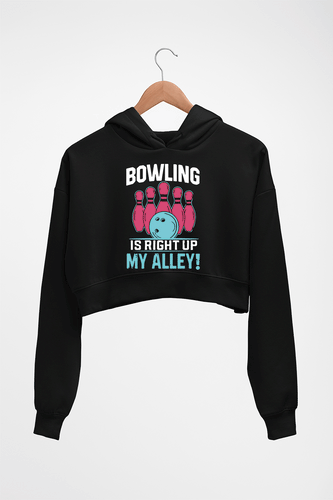 Bowling Crop HOODIE FOR WOMEN-Black-Ektarfa.online