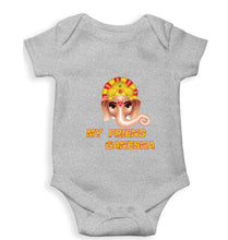 Load image into Gallery viewer, Ganpati JI(Ganesh) Kids Romper For Baby Boy/Girl-0-5 Months(18 Inches)-Grey-Ektarfa.online
