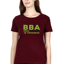 Load image into Gallery viewer, BBA T-Shirt for Women-Maroon-Ektarfa.online
