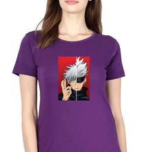 Load image into Gallery viewer, Sukuna Anime T-Shirt for Women-Purple-Ektarfa.online
