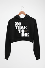 Load image into Gallery viewer, No Time To Die James Bond 007 Crop HOODIE FOR WOMEN-Black-Ektarfa.online
