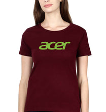 Load image into Gallery viewer, Acer T-Shirt for Women-Maroon-Ektarfa.online
