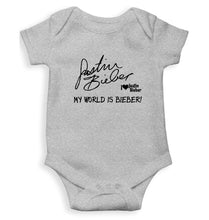 Load image into Gallery viewer, Justin Bieber Kids Romper For Baby Boy/Girl-0-5 Months(18 Inches)-Grey-Ektarfa.online
