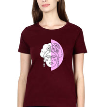 Load image into Gallery viewer, Frida Kahlo T-Shirt for Women-Maroon-Ektarfa.online
