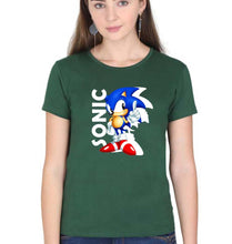 Load image into Gallery viewer, Sonic T-Shirt for Women-Dark Green-Ektarfa.online
