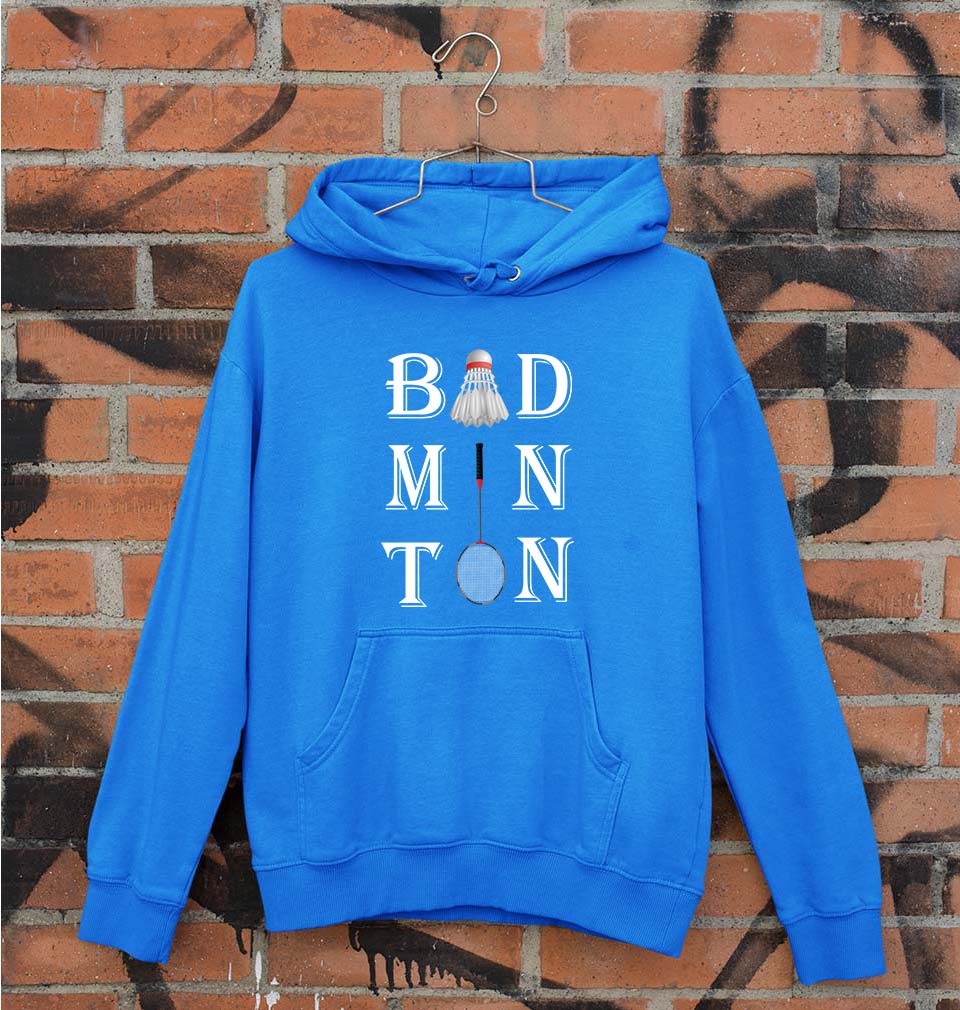Badminton Unisex Hoodie for Men/Women-Royal Blue-Ektarfa.online