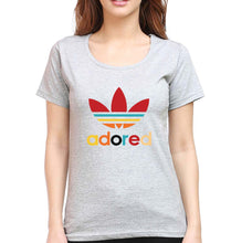 Load image into Gallery viewer, Adored T-Shirt for Women-Grey Melange-Ektarfa.online
