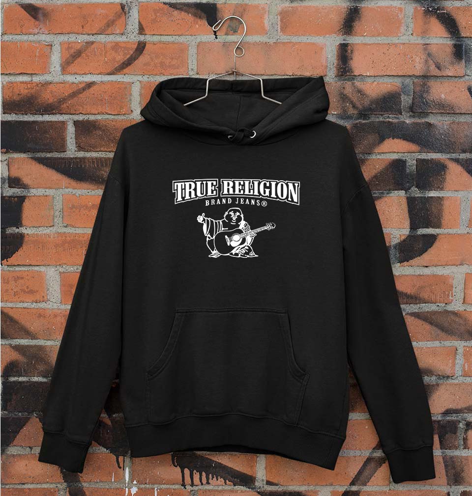 True Religion Unisex Hoodie for Men/Women-Black-Ektarfa.online