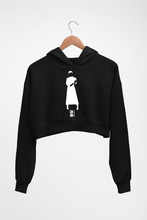 Load image into Gallery viewer, IP Man Crop HOODIE FOR WOMEN-Black-Ektarfa.online
