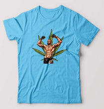 Load image into Gallery viewer, Nate Diaz UFC Weed T-Shirt for Men-Light Blue-Ektarfa.online
