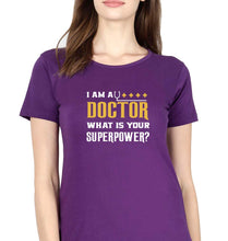 Load image into Gallery viewer, Doctor T-Shirt for Women-Purple-Ektarfa.online
