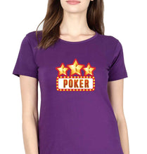 Load image into Gallery viewer, Poker T-Shirt for Women-Purple-Ektarfa.online

