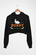Load image into Gallery viewer, Rabbit Bunny Crop HOODIE FOR WOMEN-Black-Ektarfa.online
