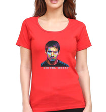 Load image into Gallery viewer, Messi T-Shirt for Women-Red-Ektarfa.online
