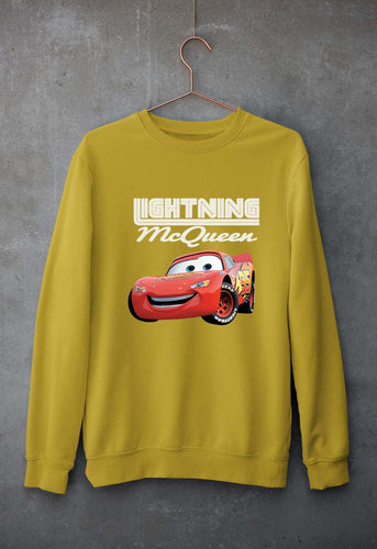 Lightning McQueen Unisex Sweatshirt for Men/Women-Mustard Yellow-Ektarfa.online