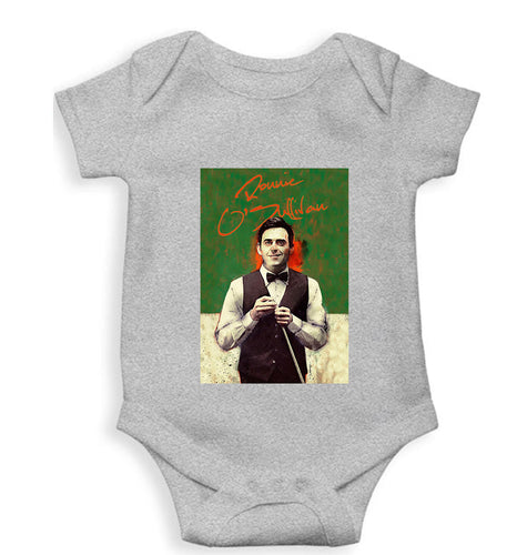 Ronnie O'Sullivan Snooker Kids Romper Kids Romper For Baby Boy/Girl-0-5 Months(18 Inches)-Grey-Ektarfa.online