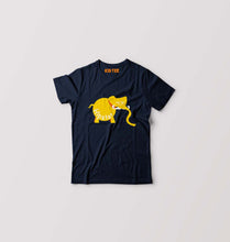 Load image into Gallery viewer, Hipster Elephant Kids T-Shirt for Boy/Girl-Navy Blue-Ektarfa.online
