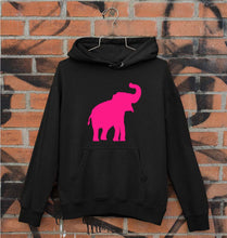 Load image into Gallery viewer, Pink Elephant Unisex Hoodie for Men/Women-Black-Ektarfa.online
