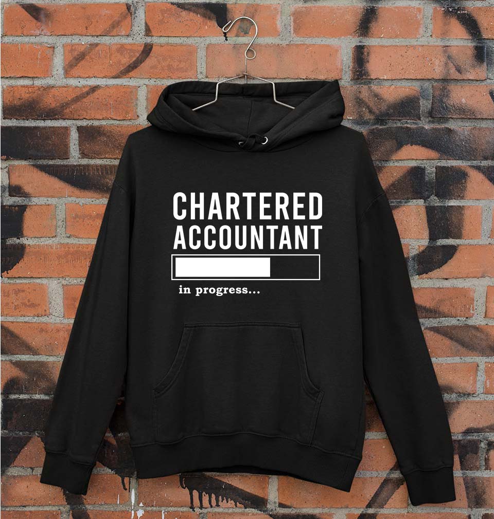 Chartered Accountants(CA) In Progress Unisex Hoodie for Men/Women-Black-Ektarfa.online