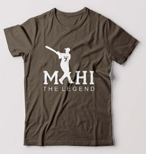 Load image into Gallery viewer, MS Dhoni (MSD) T-Shirt for Men-Olive Green-Ektarfa.online
