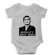 Load image into Gallery viewer, Michael Scott Best Boss Kids Romper For Baby Boy/Girl-Grey-Ektarfa.online
