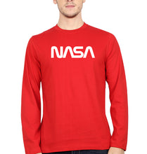 Load image into Gallery viewer, Nasa Full Sleeves T-Shirt for Men-Red-Ektarfa.online
