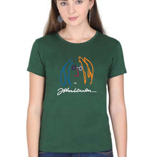 Load image into Gallery viewer, John Lennon T-Shirt for Women-Dark Green-Ektarfa.online
