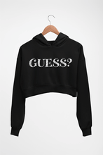 Load image into Gallery viewer, Guess Crop HOODIE FOR WOMEN-Black-Ektarfa.online
