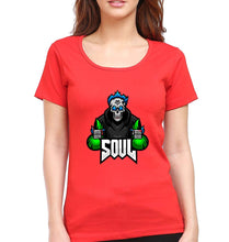 Load image into Gallery viewer, Battlegrounds Mobile India (BGMI) T-Shirt for Women-Red-Ektarfa.online
