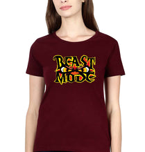 Load image into Gallery viewer, Gym Beast T-Shirt for Women-Maroon-Ektarfa.online
