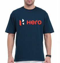 Load image into Gallery viewer, Hero MotoCorp Oversized T-Shirt for Men-Petrol Blue-Ektarfa.online
